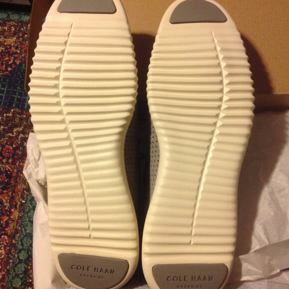 Cole Haan Men's 2.ZeroGrand Gray Nubuck Wingtip Oxford Shoes - 11.5M- New in Box - Picture 3 of 9